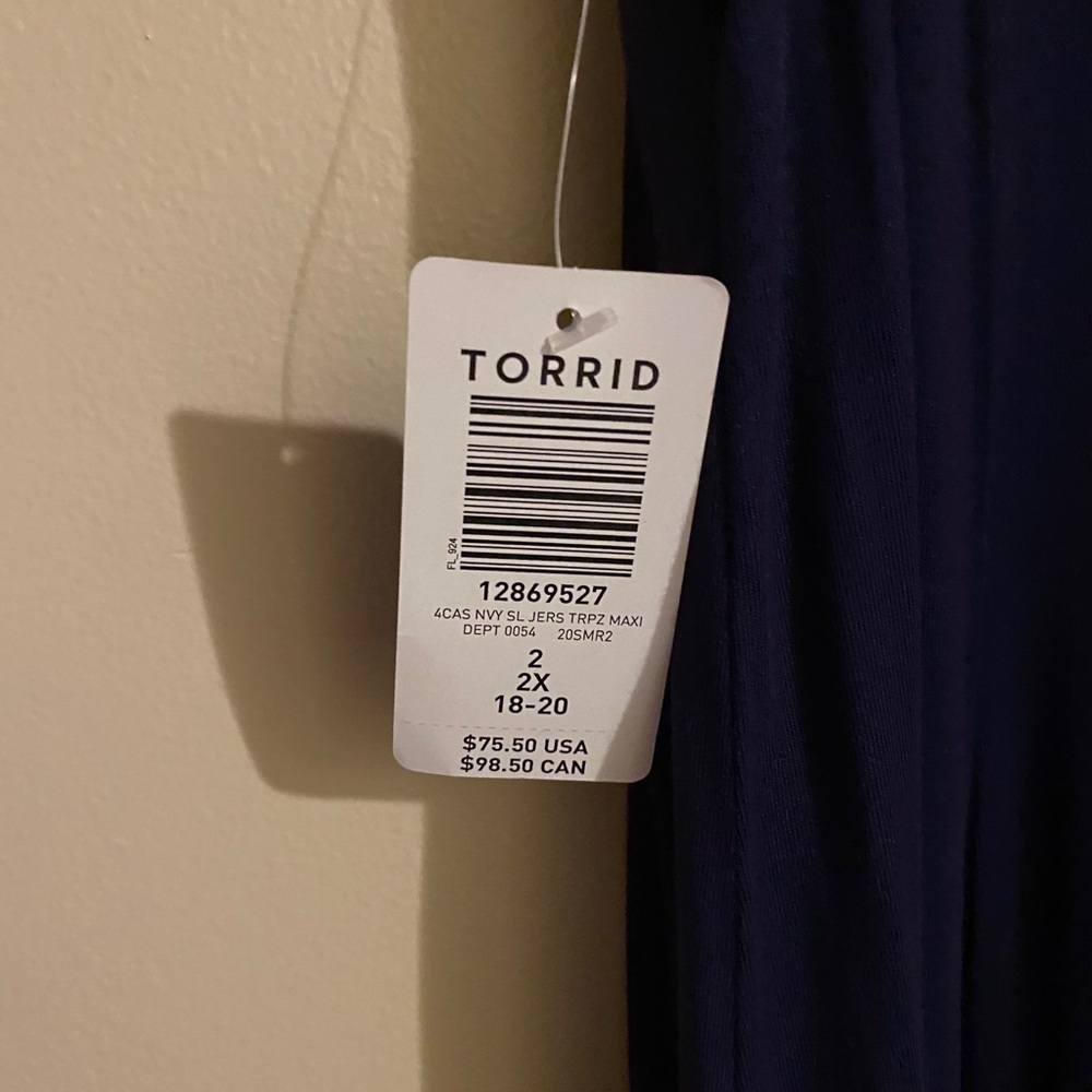 Bnwt Torrid Soft Material 2x Navy - image 2